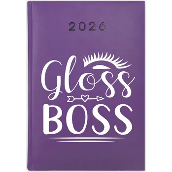 Kalendář Knihový kalendář 2026 A5 fialový