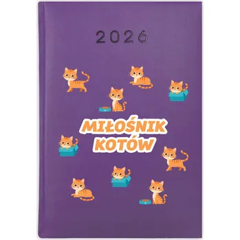 Kalendář Knihový kalendář 2026 A5 fialový