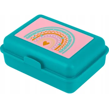 Svačinový box BAAGL Duhový krabička na svačinu, tyrkysový