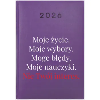 Kalendář Knihový kalendář 2026 A5 fialový