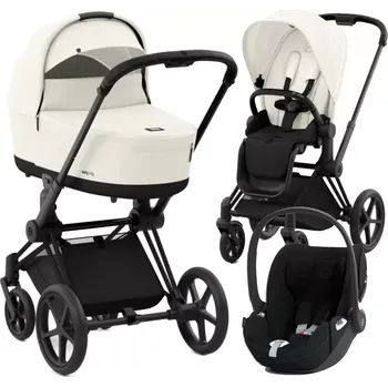 Kočárek CYBEX Rám Priam 4.0, Seat Pack, Lux Carry Cot + Cloud T i-Size Plus 2025 Off White