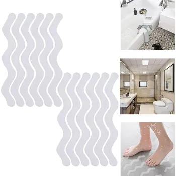 Protiskluzová podložka Protiskluzové nálepky do sprchy a vany bílá