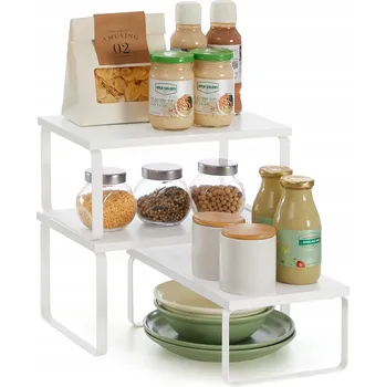 Obývací pokoj KUCHYŇSKÉ POLICE REGÁL ORGANIZÉR SADA 3 KS, INDUSTRIÁLNÍ STYL LOFT - 30 cm -