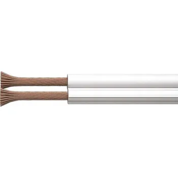 elektrický kabel Plochý reproduktorový kabel Emos 2 x 1,0