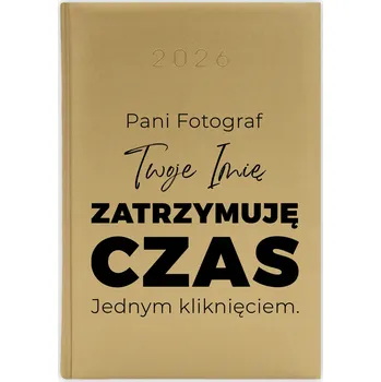 Kalendář Knižní kalendář 2026 A5 FunnyCase zlatý