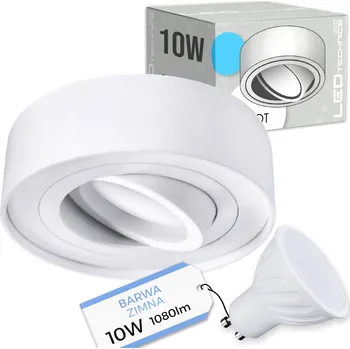 Bodové svítidlo Stropní bodové svítidlo kulatý LEDTechnics bílé