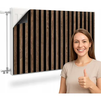 Obraz Magnetická krycí deska na radiátor 100 x 60 cm hnědá