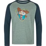 Chlapecké triko s dlouhým rukávem KILPI SONIER-JB SJ0301KI TMAVĚ ZELENÁ 146