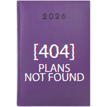 Kalendář Knihový kalendář 2026 A5 fialový