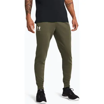 Pánské kalhoty Under Armour Rival Terry Jogger marine od green/onyx white