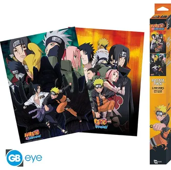 Plakát NARUTO SHIPPUDEN - Set 2 Posters Chibi 52x38 - Ninjas