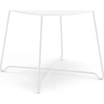 Konferenční stolek Konferenční stolek IRIS, Ø700 mm, bílá, bílá deska