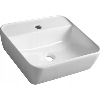 Umyvadlo Umyvadlo na desku čtvercové Sapho TUJE 46 cm bílé