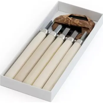 Dláto Sada řezbářských mini-dlát MARUICHI L-5 s dřevěnou rukojetí - 5 kusů