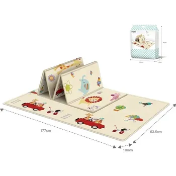 Hračka pro kojence Dětská skládací podložka proti pádu | hrací koberec, dětská podložka - 177–63,5 cm