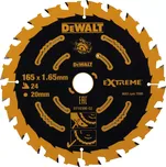 Pilový kotouč DeWALT EXTREME® 165x20 mm 24 zubů, ATB +18°, univerzální řez