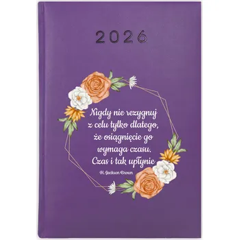 Kalendář Knihový kalendář 2026 A5 fialový