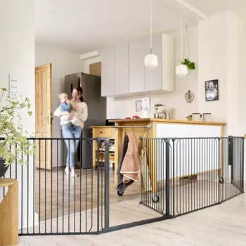 Dětská zábrana Baby Dan Univerzální prostorová zábrana BabyDan Carl XXX Wide, černá černé