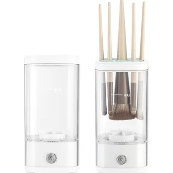 Kosmetický štětec Elektrický čistič kosmetických štětců s boxem | čistič štětců, úložný box