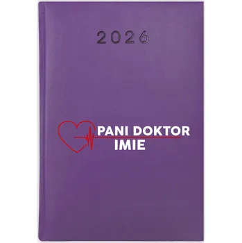 Kalendář Knižní kalendář 2026 A5 FunnyCase fialový