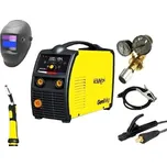 Kowax GeniMig 220LCD, Set 1, hořák 15/4, red.ventil, svařovací kabely 3m, kukla
