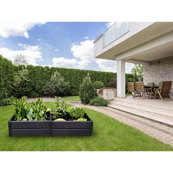 KHW Vyvýšený záhon 82 x 82 x 61 cm antracit
