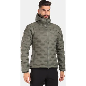 Pánská péřová bunda KILPI ALBERT-M WM0118KI TMAVĚ ZELENÁ XL