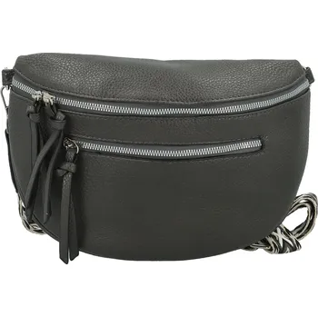 Ledvinka Módní dámská koženková kabelko-ledvinka Frieda, šedá