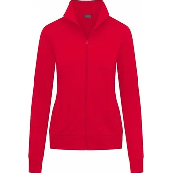Dámská mikina Dámská mikina se zipem a stojáčkem Promodoro Barva: červená ohnivá, Velikost: S E5295