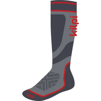 Pánská móda Lyžařské podkolenky KILPI ANXO-U WU0802KI TMAVĚ ŠEDÁ 35