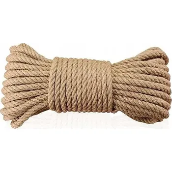 Lany SILNÉ JUTOWA LANO PŘÍRODNÍ OZDOBNÁ ŠŇŮRA JUTOVÁ 8 MM JUTA 300 M