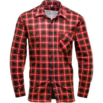 Pánská košile Polstar BONO LUX košile s dlouhým rukávem červená