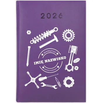 Kalendář Knižní kalendář 2026 A5 FunnyCase fialový