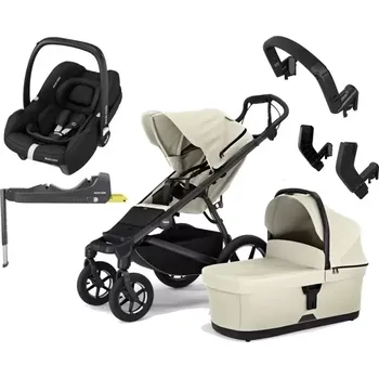 Kočárek Thule Urban Glide 4-wheel + Bassinet + Maxi Cosi 2025 Soft beige