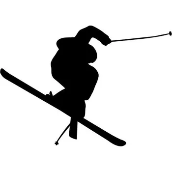 Samolepicí dekorace na vozidlo Samolepka na auto lyžař kaskadér