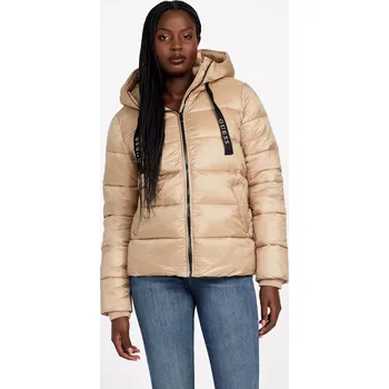GUESS dámská zimní bunda Malina světle hnědá XS