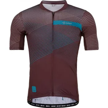 cyklistický dres Pánský cyklo dres KILPI NERITO-M RM0310KI TMAVĚ ČERVENÁ XL