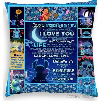 Povlak na dekorativní polštářek Roztomilý povlak Stitch 45x45 cm | povlak na polštář, dekorace do pokoje - H1