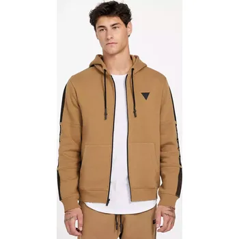 Pánská mikina GUESS pánská mikina Isaac hnědá XL