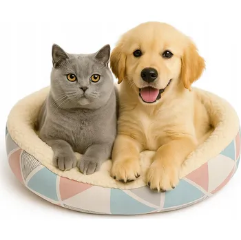 Pelíšek pro psa Pelíšek Pro Kočky a malého a středního psa, pohodlný pastelový, velikost L