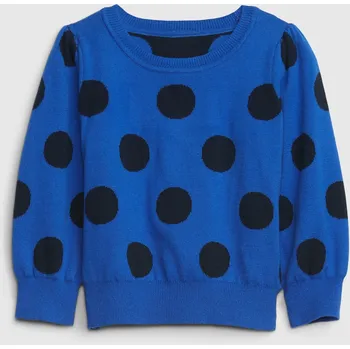 Dívčí svetr GAP Dětský svetr vzor puntíky - Holky GAP černá | modrá 2143394