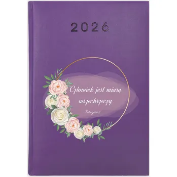 Kalendář Knihový kalendář 2026 A5 fialový