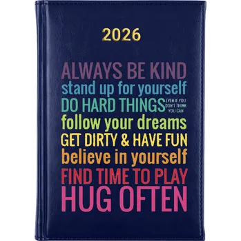 Kalendář Knižní kalendář 2026 A5 modrý