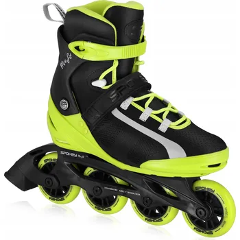 Kolečkové brusle Brusle 2v1 Spokey MrsFIT černo-zelené vel. 39