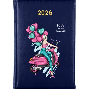 Kalendář Knižní kalendář 2026 A5 modrý