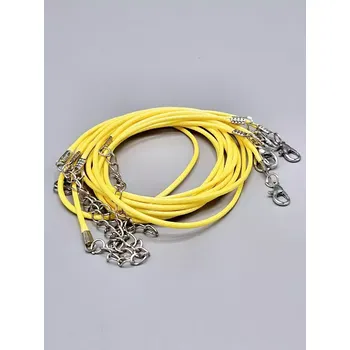 Galanterie Voskovaná šňůrka žlutá