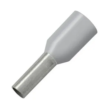 Kabelová dutinka 0,75x8/14 s límcem, šedá (500 ks)