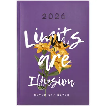 Kalendář Knihový kalendář 2026 A5 fialový