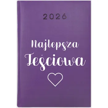 Kalendář Knižkový kalendář 2026 A5 Cute Cups fialový