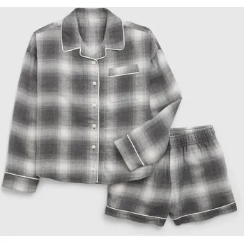 Dětský spotřebič GAP Dětské kostkované pyžamo - Holky GAP šedá 2526298